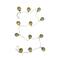 Hello Honey® 6ft. Matte Olive Green & Gold Finish Glass Ball Ornament Garland